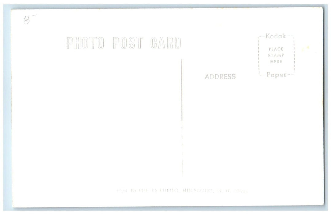 1956 Joppa Covered Bridge Warner New Hampshire NH Vintage RPPC Photo Postcard