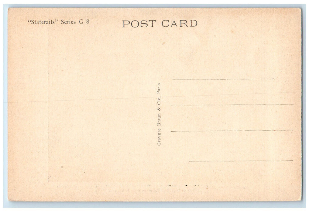 c1905 The Yao People Siam Thailand Staterails Series G 8 Antique Postcard