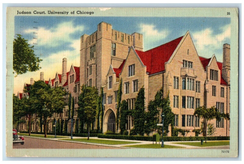 1959 Exterior View Judson Court Building University Chicago Illinois IL Postcard