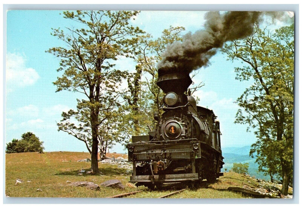 c1960 Cass Scenic Railroad Cass Pocahontas County West Virginia W VA Postcard