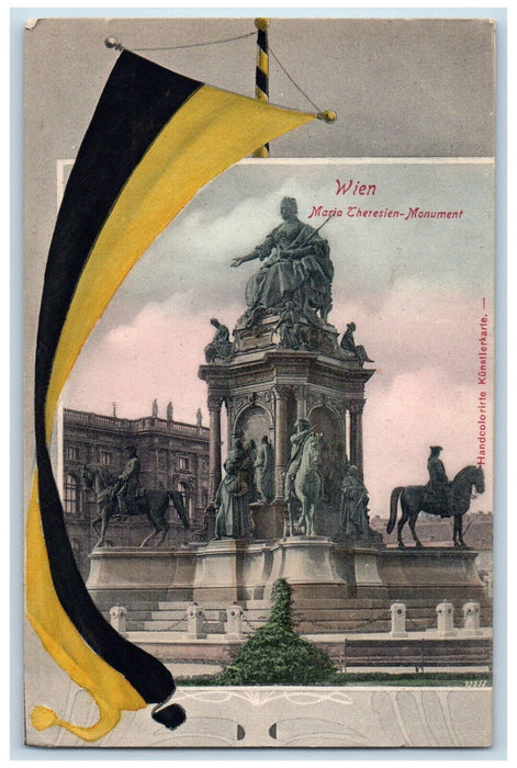 c1905 Maria Theresien Monument Wien (Vienna) Austria Unposted Antique Postcard