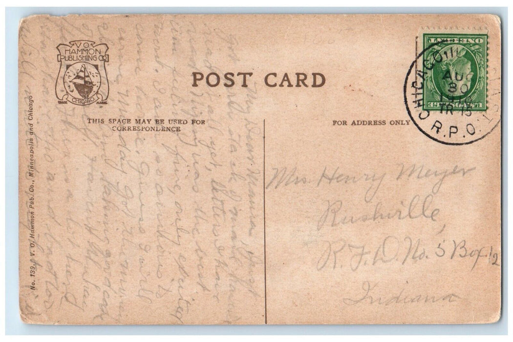 1910 Public Baths At Harriet Island St. Paul Minnesota MN Antique Postcard