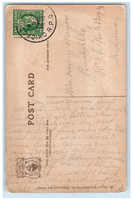 1910 Public Baths At Harriet Island St. Paul Minnesota MN Antique Postcard
