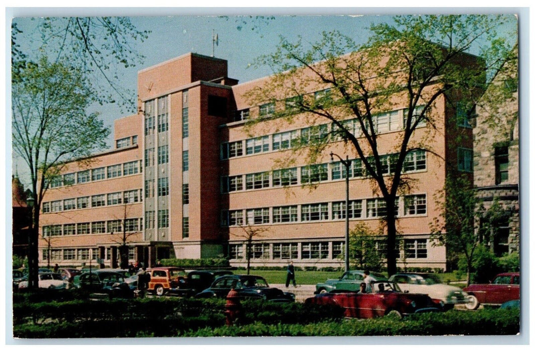 c1960 Administration Building University Michigan Ann Arbor Michigan MI Postcard