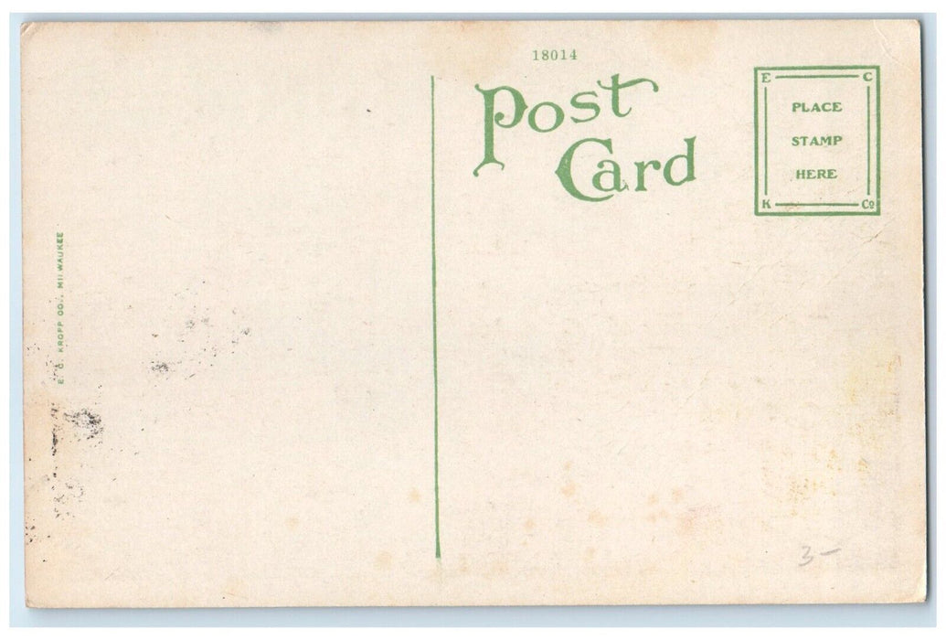 c1910's View Of Sylvan Lake Boat Pontiac Michigan MI Unposted Antique Postcard