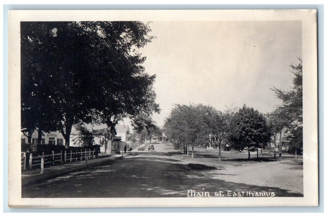 c1920's Main Street View East Hyannis Massachusetts MA RPPC Photo Postcard