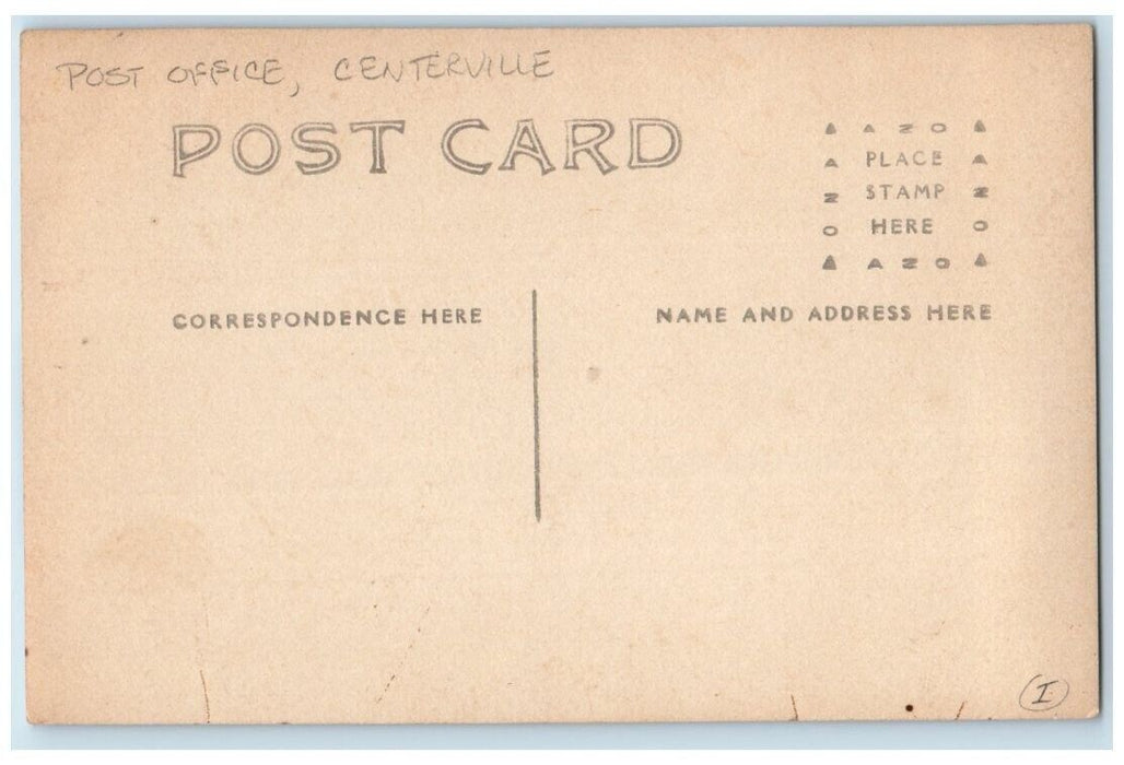 c1910's Post Office View Centerville Massachusetts MA RPPC Photo Postcard