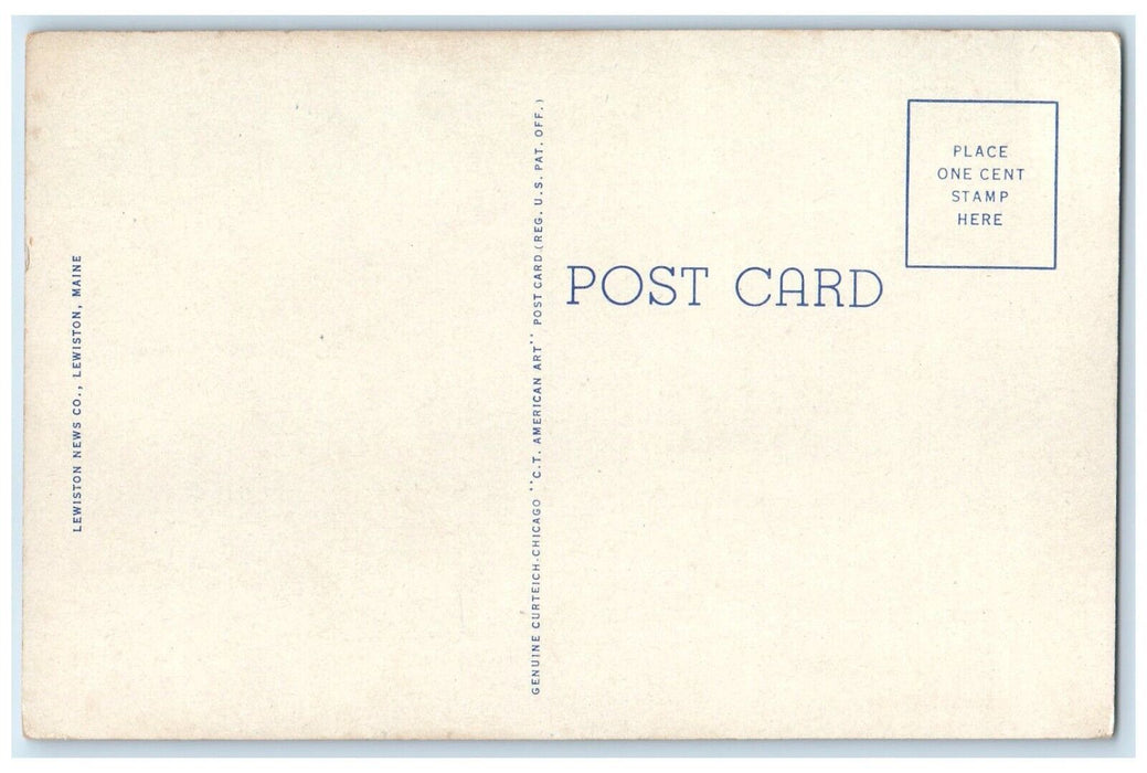 c1930's Bates College Lewiston Maine ME, Multiview Unposted Vintage Postcard