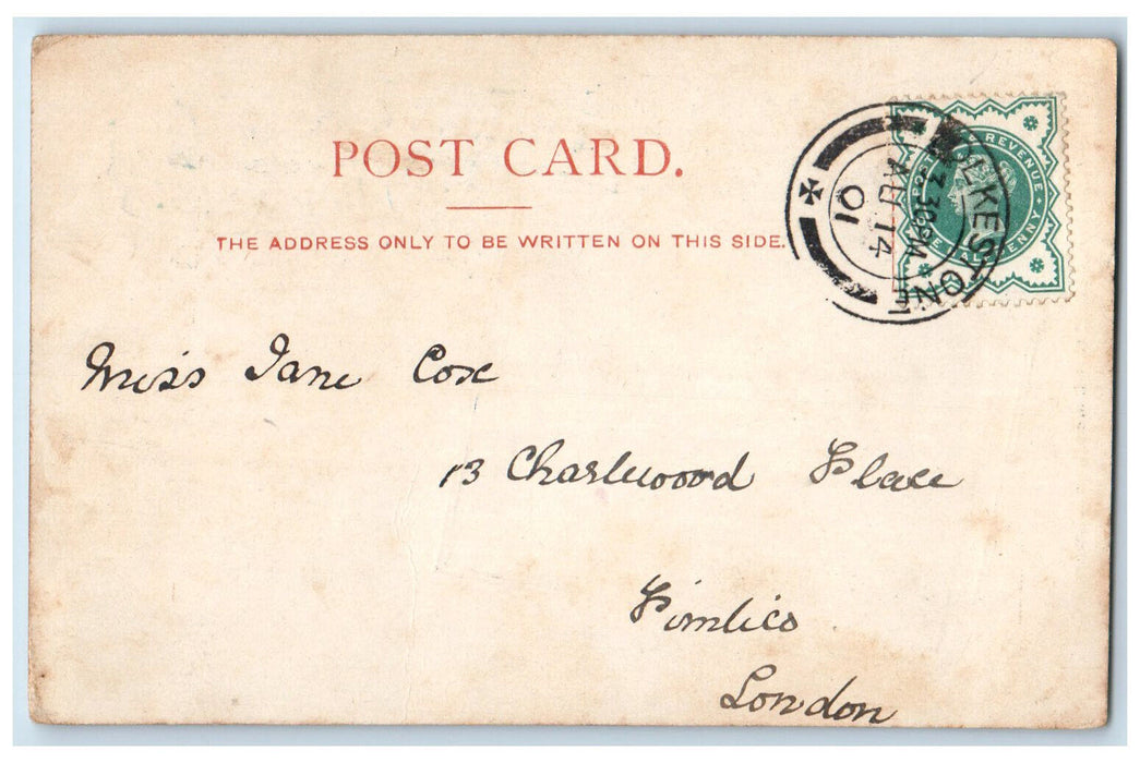 1901 South Eastern and Chatham & Dover Railways The Leas Folkestone Postcard