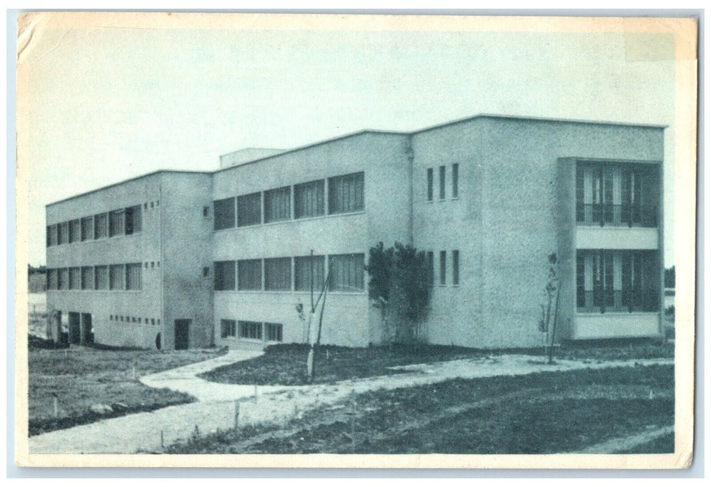 c1950's Bar Ilan University Dormitory Ramat Gan Israel Vintage Postcard