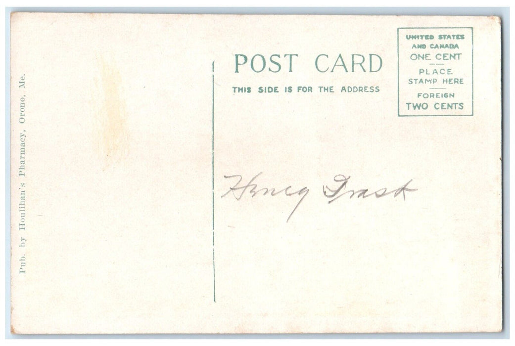 1920 Exterior View Hannibal Hamlin Hall University Maine Orono Maine ME Postcard