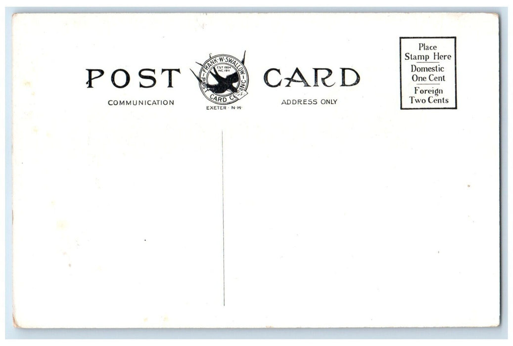 1910 New Dam Salmon Falls River Somersworth New Hampshire Berwick Maine Postcard