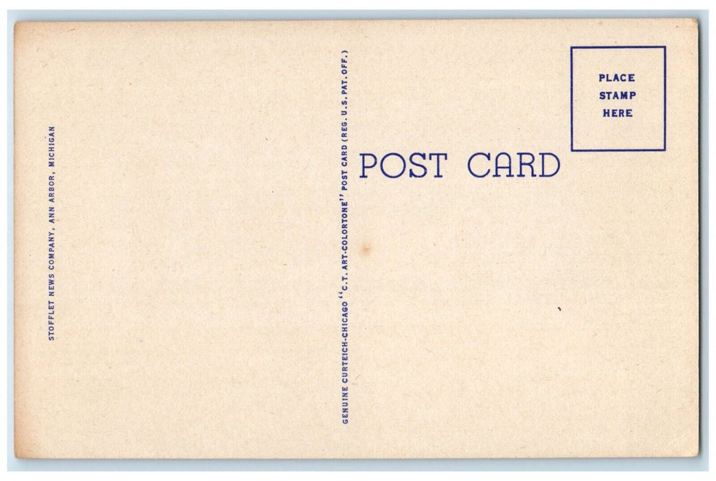 c1940 School Public Health University Michigan Ann Arbor Michigan Postcard