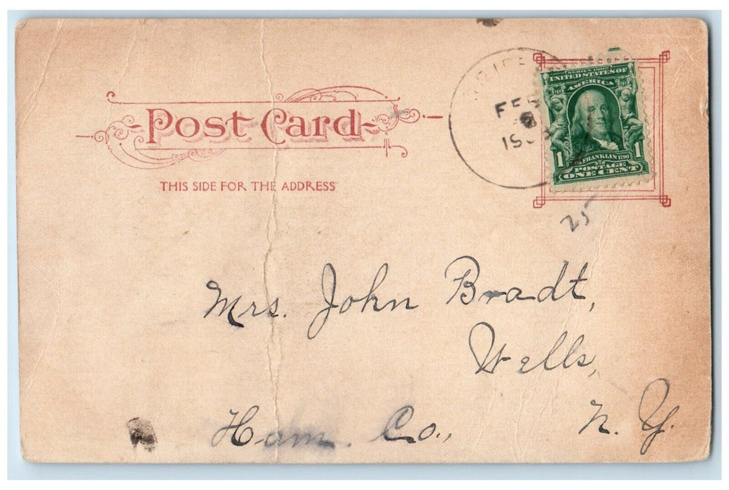 1908 Theodore Thomas Orchestra Hall Exterior Building Chicago Illinois Postcard