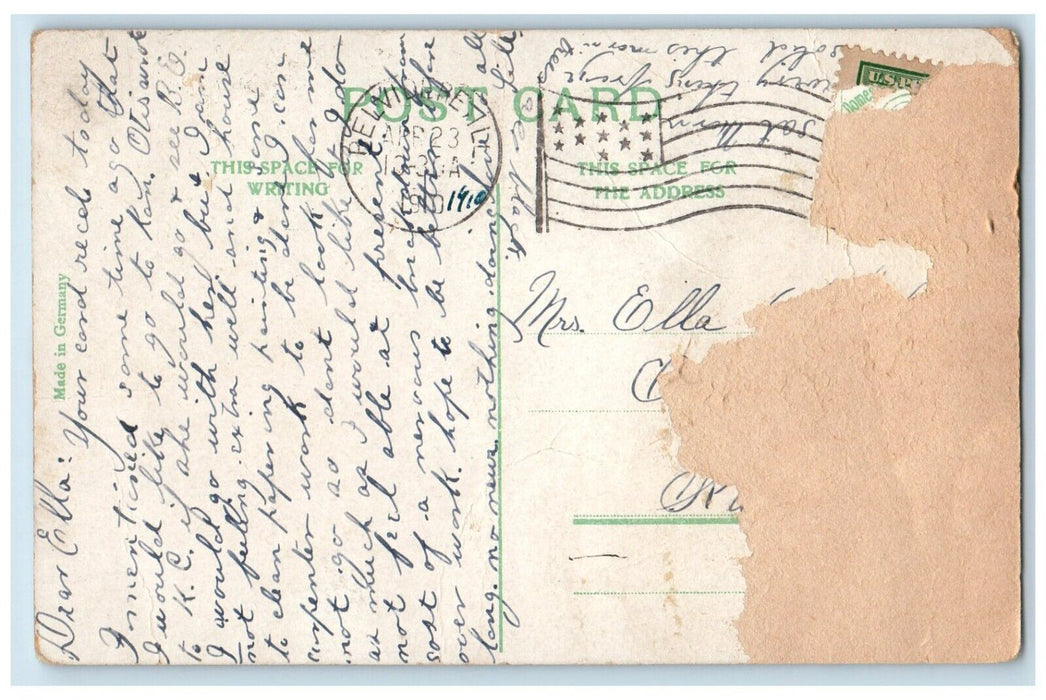 1910 National Sewing Machine Works Horse Exterior Belvidere Illinois IL Postcard