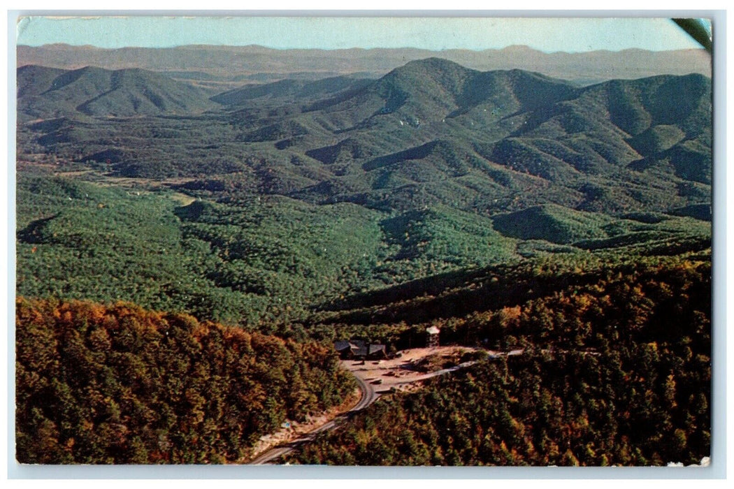 1967 Big Walker Lookout Highway 21 And 52 Wythevillle Virginia VA Postcard