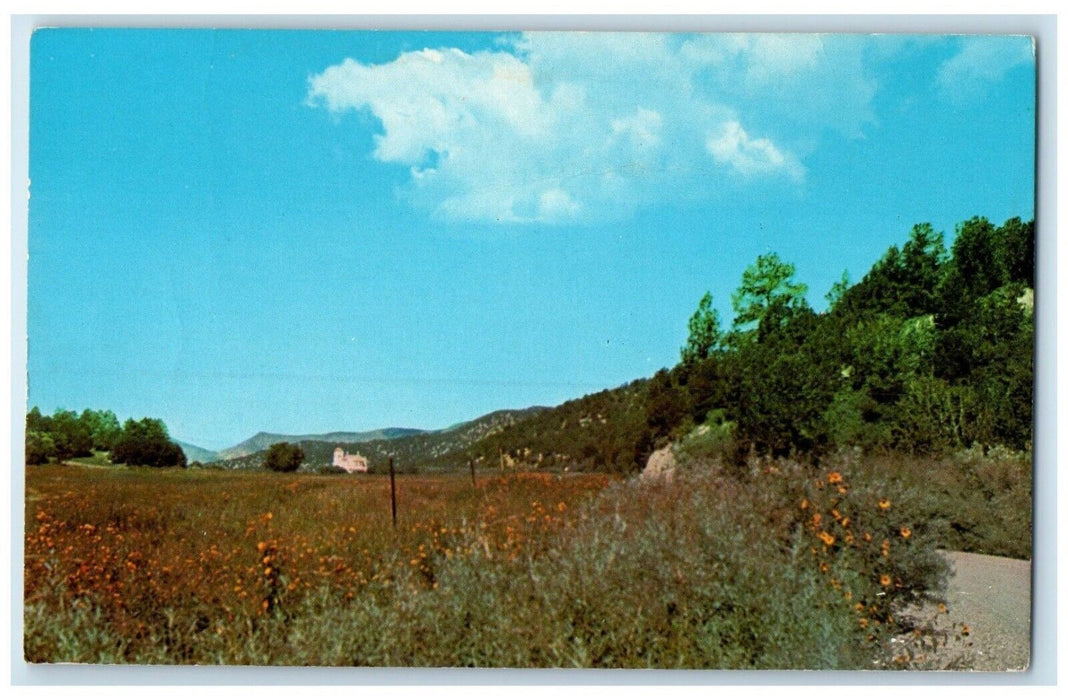 c1950's St. Joseph's Mission Mescalero New Mexico NM Posted Vintage Postcard