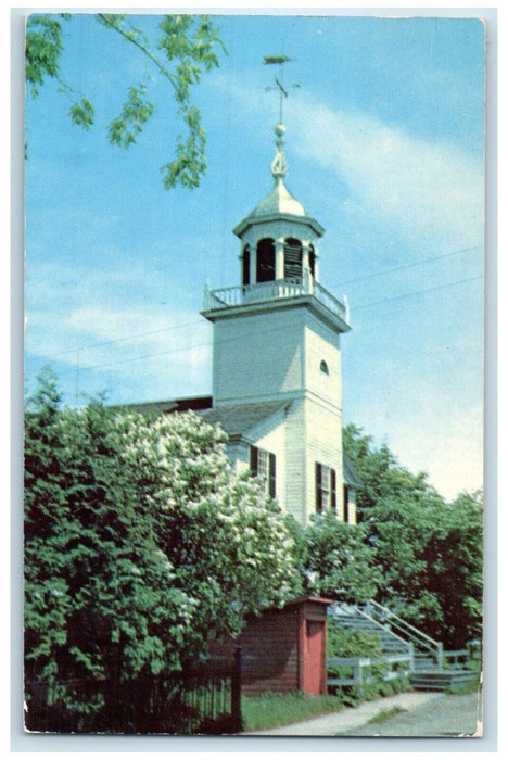 1959 Old Mission Church Mackinac Island Ypsilanti Michigan MI Vintage Postcard