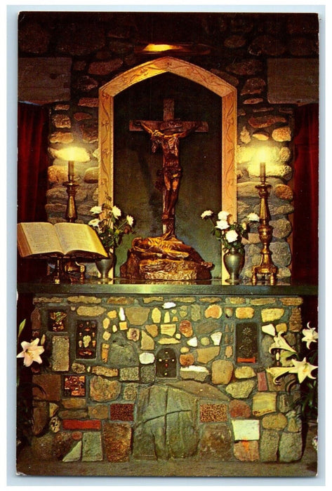 Chaplain's Altar Cathedral Of The Pines Rindge New Hampshire NH Vintage Postcard