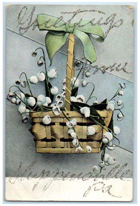 1908 Greetings From Glitter Plant Decor Shippensville Pennsylvania PA Postcard