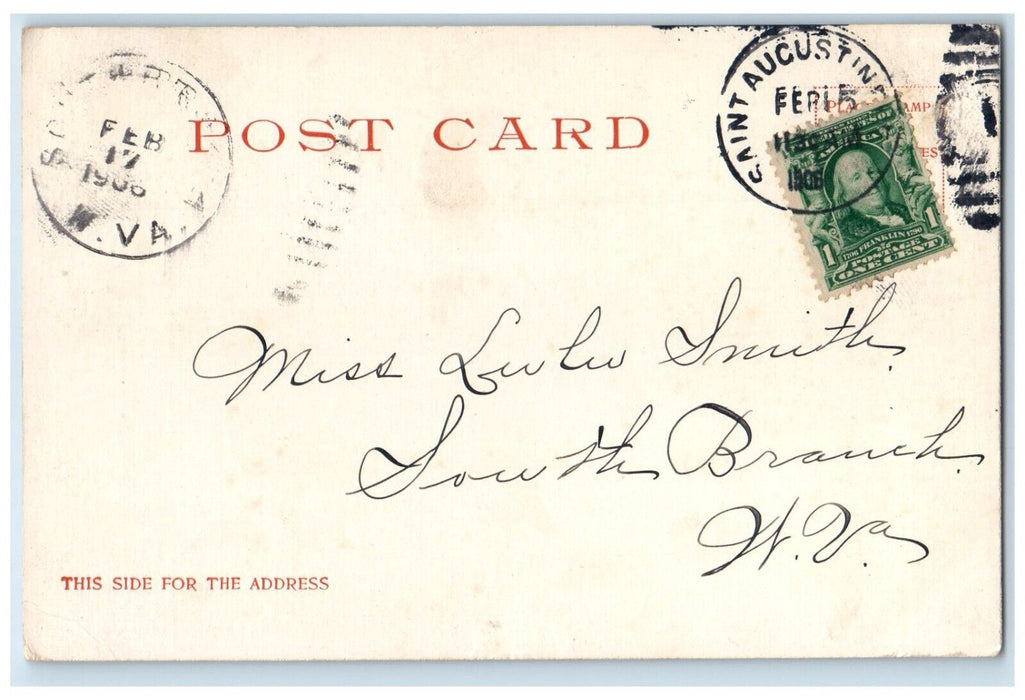 1906 Afternoon Concert Hour Royal Poinciana Exterior Palm Beach Florida Postcard