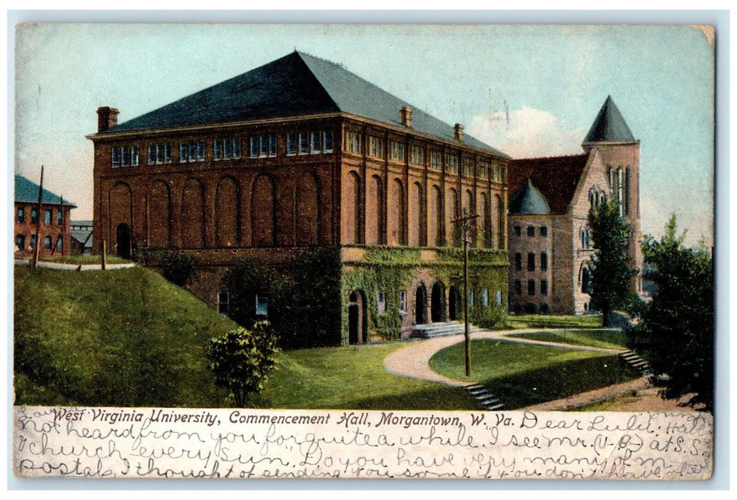 1905 West Virginia University Commencement Morgantown West Virginia WV Postcard