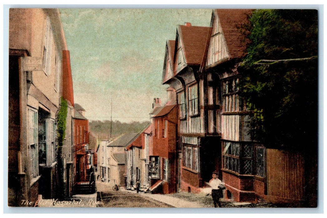 c1910 The Old Hospital Rye Mermaid Street England UK Unposted Postcard