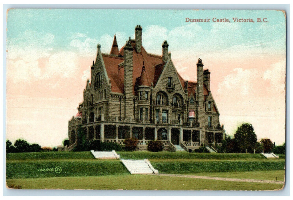 c1905 Dunsmuir Castle Victoria British Columbia Canada Unposted Postcard