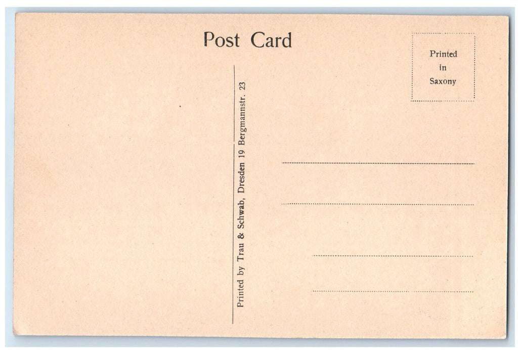 c1940's View of The Golden Holy Tank Madura India Unposted Vintage Postcard
