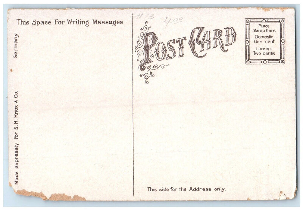 Public High School Cor. E. Lewis & Barr St. Fort Wayne Indiana IN Postcard