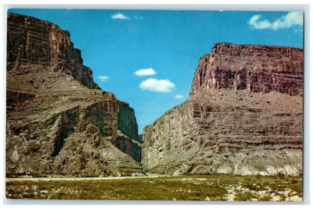 1972 Santa Elena Canyon Rio Grande Big Bend National Park Texas Vintage Postcard