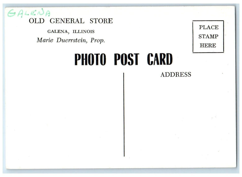 c1910's Old General Store Galena Illinois IL, Interior View Unposted Postcard