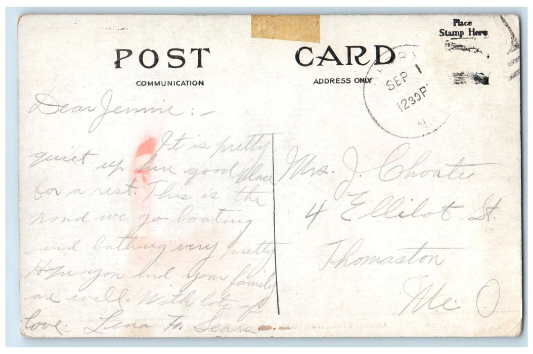 c1910's Cobbett's Pond From South Shore Windham New Hampshire NH Posted Postcard