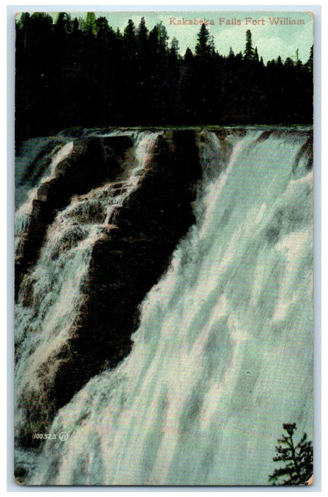 c1910 Kakabeka Falls Fort William Ontario Canada Unposted Antique Postcard