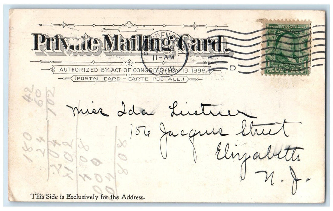 1908 Boat House Roger Williams Park Providence Rhode Island Vintage PMC Postcard