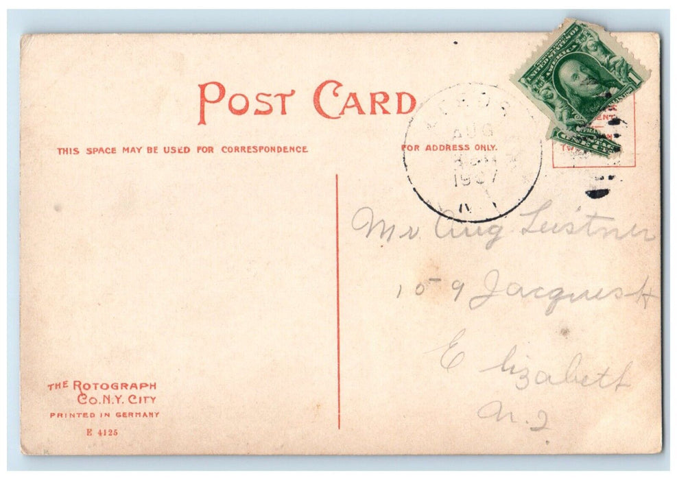 1907 West Shore Railroad Bridge Catskill Creek Catskill New York Posted Postcard