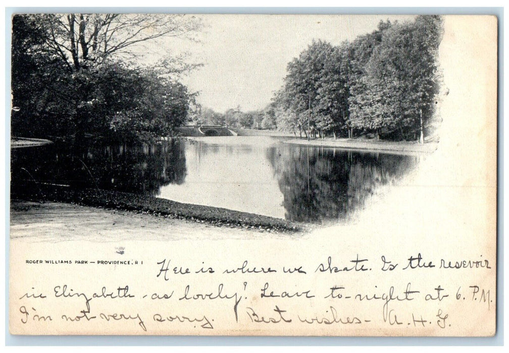 1907 Scenic Roger Williams Park Providence Rhode Island Vintage Antique Postcard