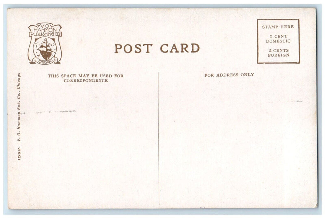 c1910 Cushman Hotel Building Petoskey Michigan MI Vo Hammon Publishing Postcard