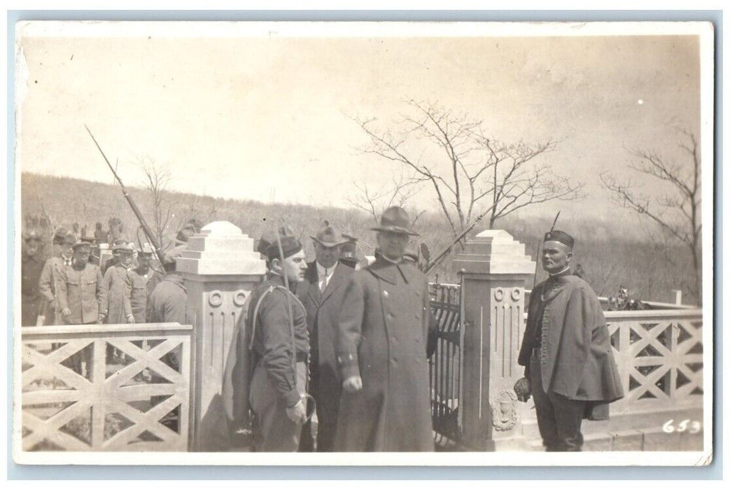 c1917 General William Graves US Army WWI Siberia Russia RPPC Photo Postcard