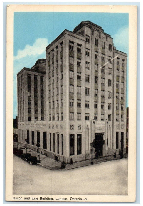 1955 Huron and Erie Building London Ontario Canada Posted Vintage Postcard
