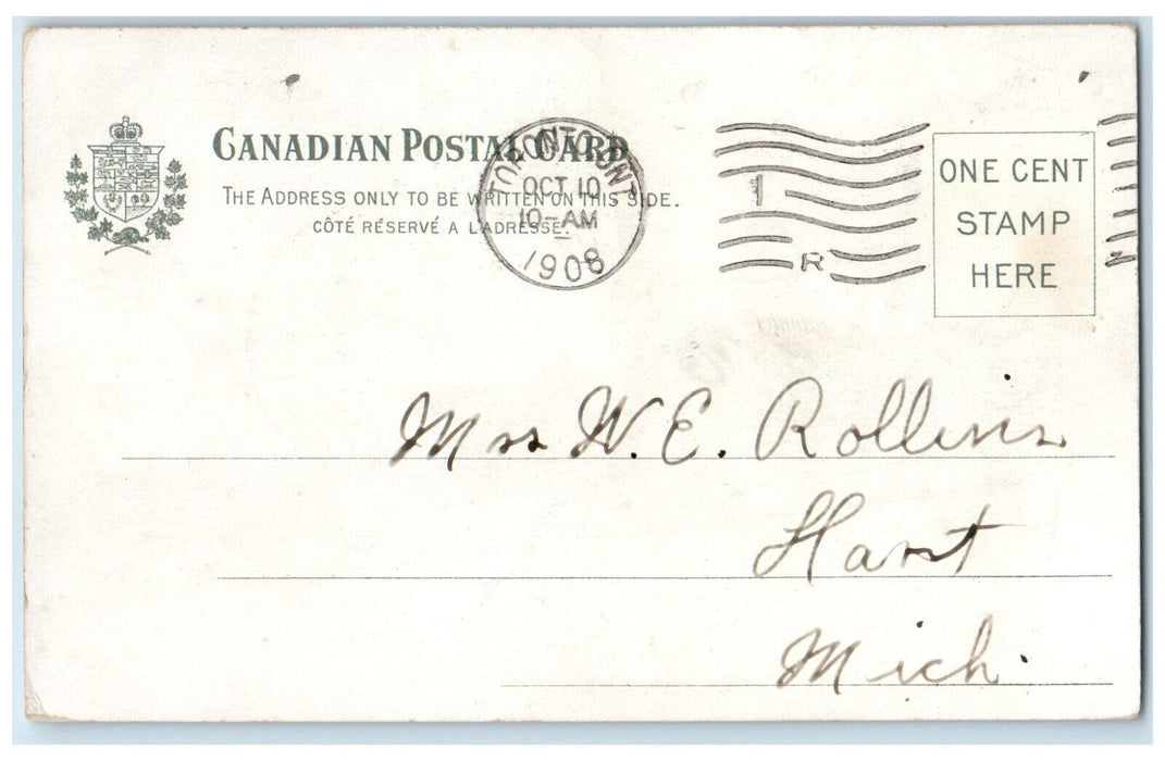 1908 Multiview Compliments King Edward Hotel Toronto Ontario Canada Postcard
