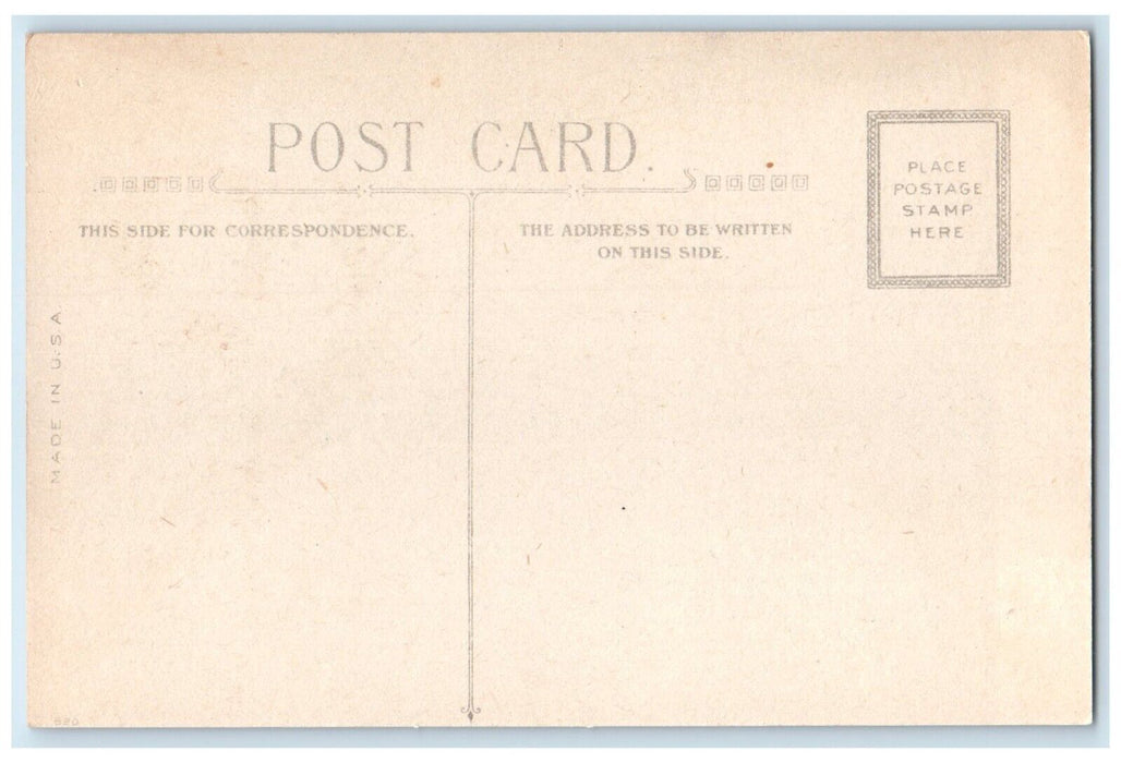 c1910's Merry Christmas Cute Little Girls Choir Unposted Antique Postcard