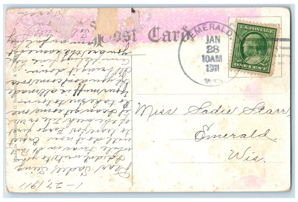 1911 Mississippi River High Bridge Lake Exterior St. Paul Minnesota MN Postcard