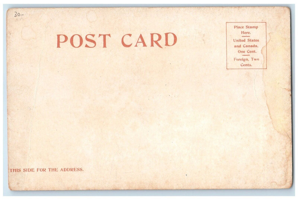c1905 Office Meteor Boat Co. Cached Some Fish Breakfast Antique Postcard