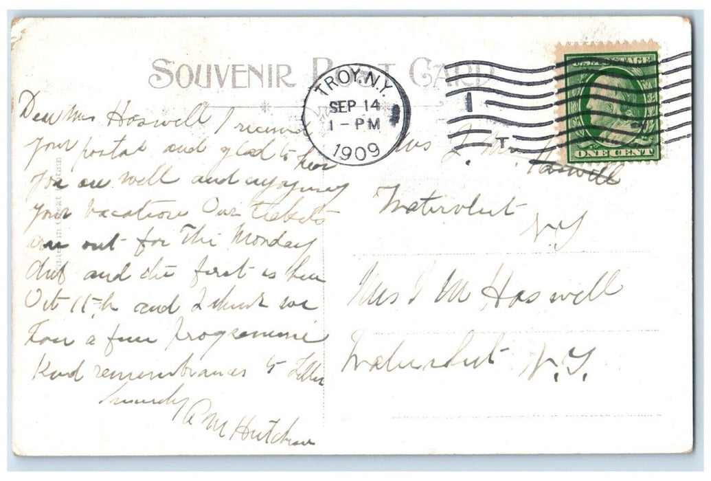 1909 The Old Governor Clinton Mansion Poughkeepsie New York NY Antique Postcard