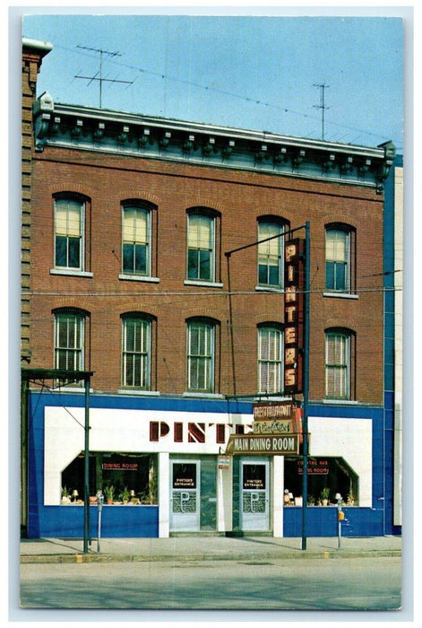 c1950's Pinter's Restaurant And Cocktail Bar Westfield New York NY Postcard