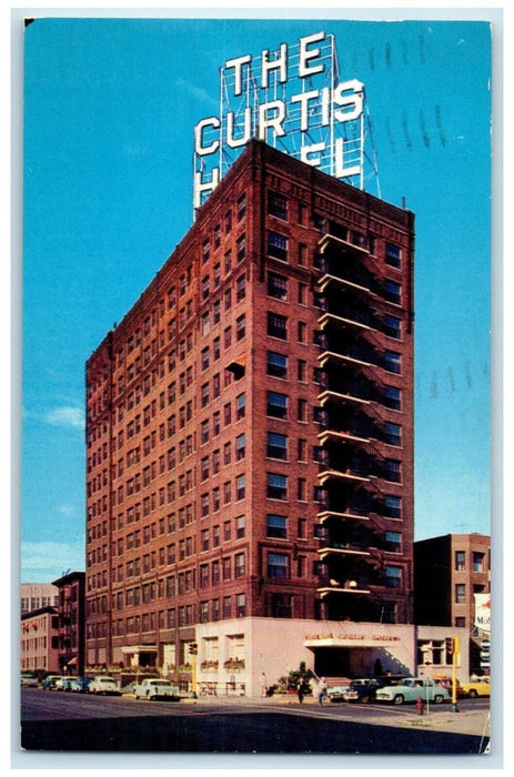 1962 The Curtis Hotel Building Cars Minneapolis Minnesota MN Vintage Postcard