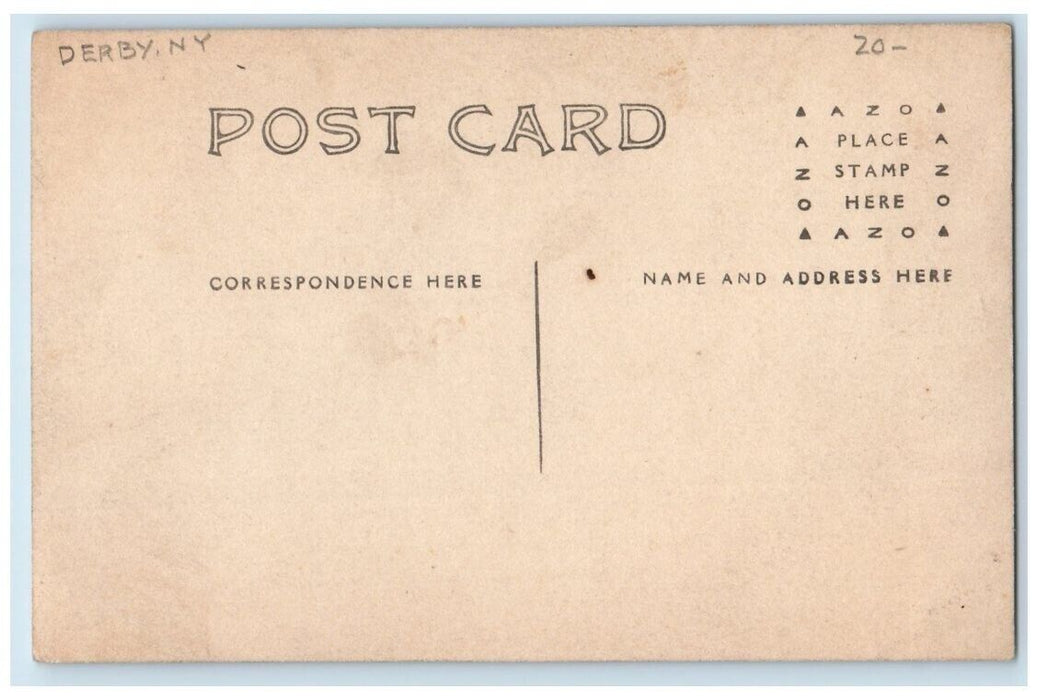 c1910's Clothing Store Business Horse Employee Derby NY RPPC Photo Postcard