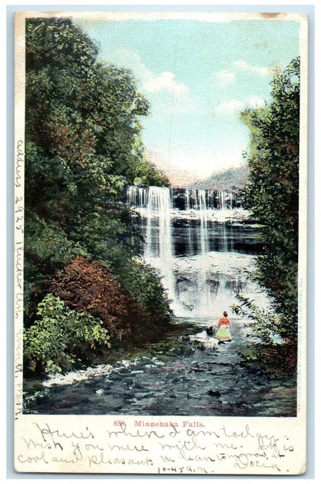 1906 Minnehaha Falls River Lake Minneapolis Minnesota Vintage Antique Postcard