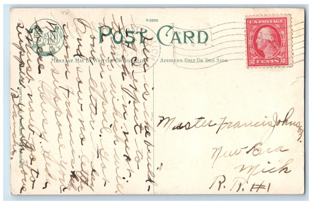 1919 Training School Michigan State Normal College Ypsilanti Michigan Postcard